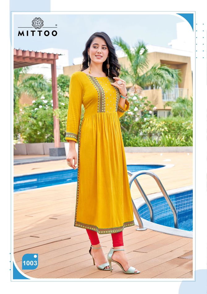 Sargam By Mittoo 1001-1006 Designer Kurtis Catalog